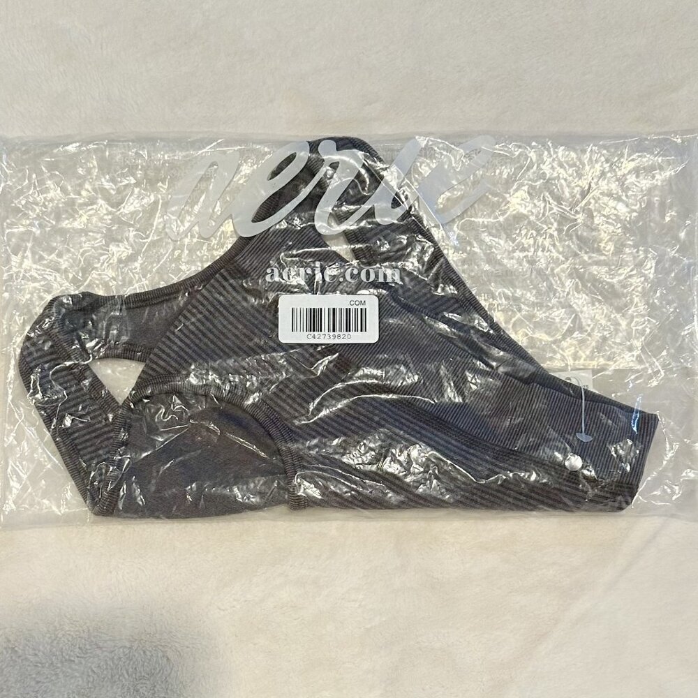 NWT Offline by Aerie Ribbed Seamless Sports Bra - Size: XXS - Picture 6 of 9